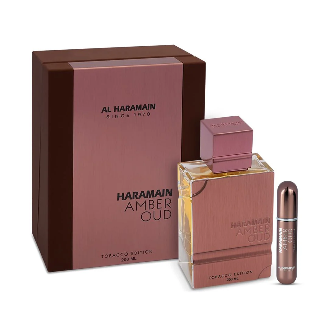 Amber Oud Tobacco Edition AL HARAMAIN 200ml - Muestra 3 ml - Image 2