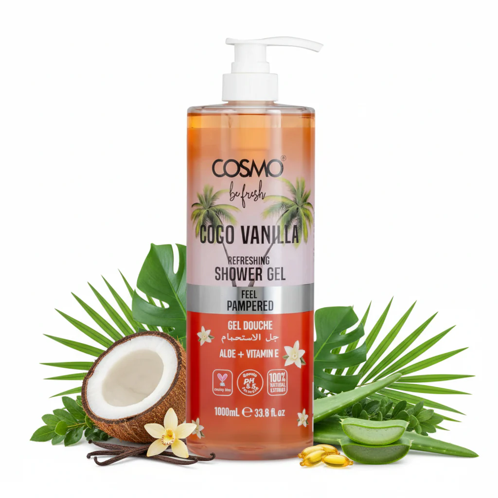 Be Fresh Coco Vanilla Shower Gel COSMO 1000ml - Image 2