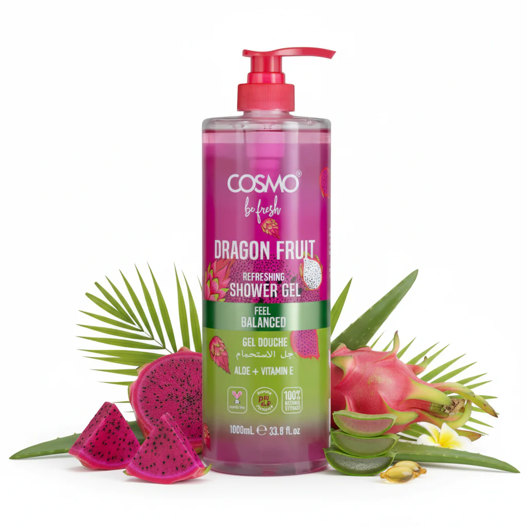 Be Fresh Dragon Fruit Shower Gel COSMO 1000ml - Image 2