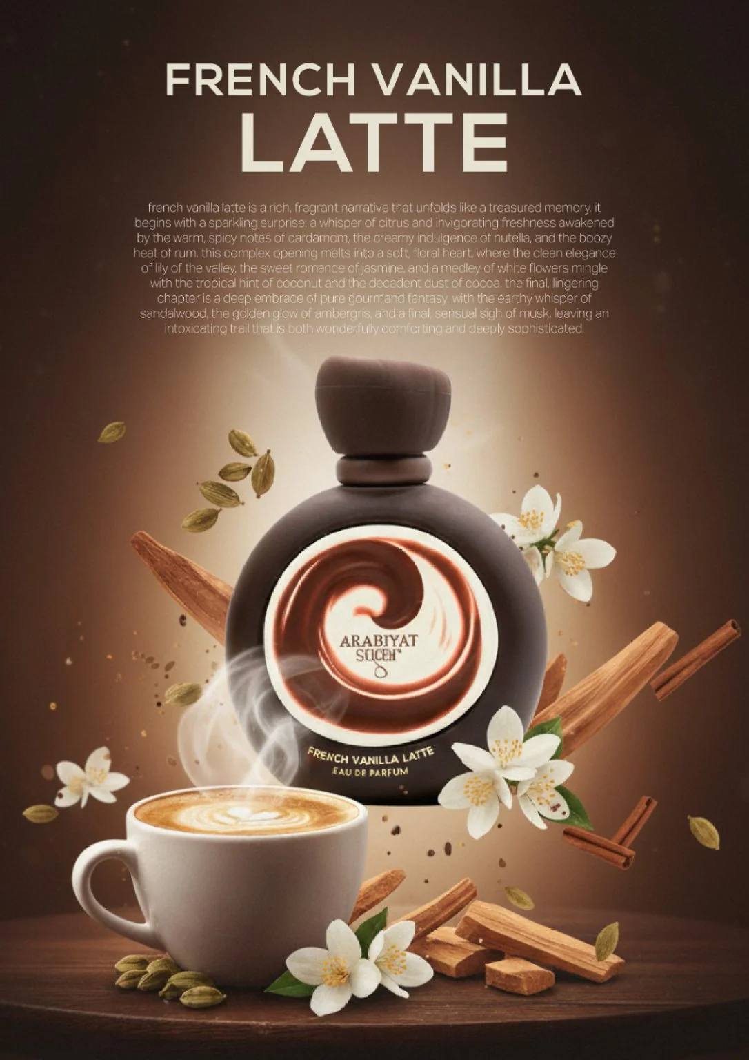 French Vanilla Latte ARABIYAT - Muestra 3 ml - Image 4