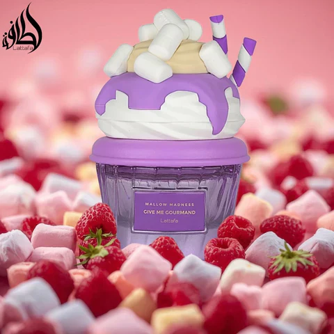 GIVE ME GOURMAND Mallow Madness LATTAFA - Muestra 10 ml - Image 3