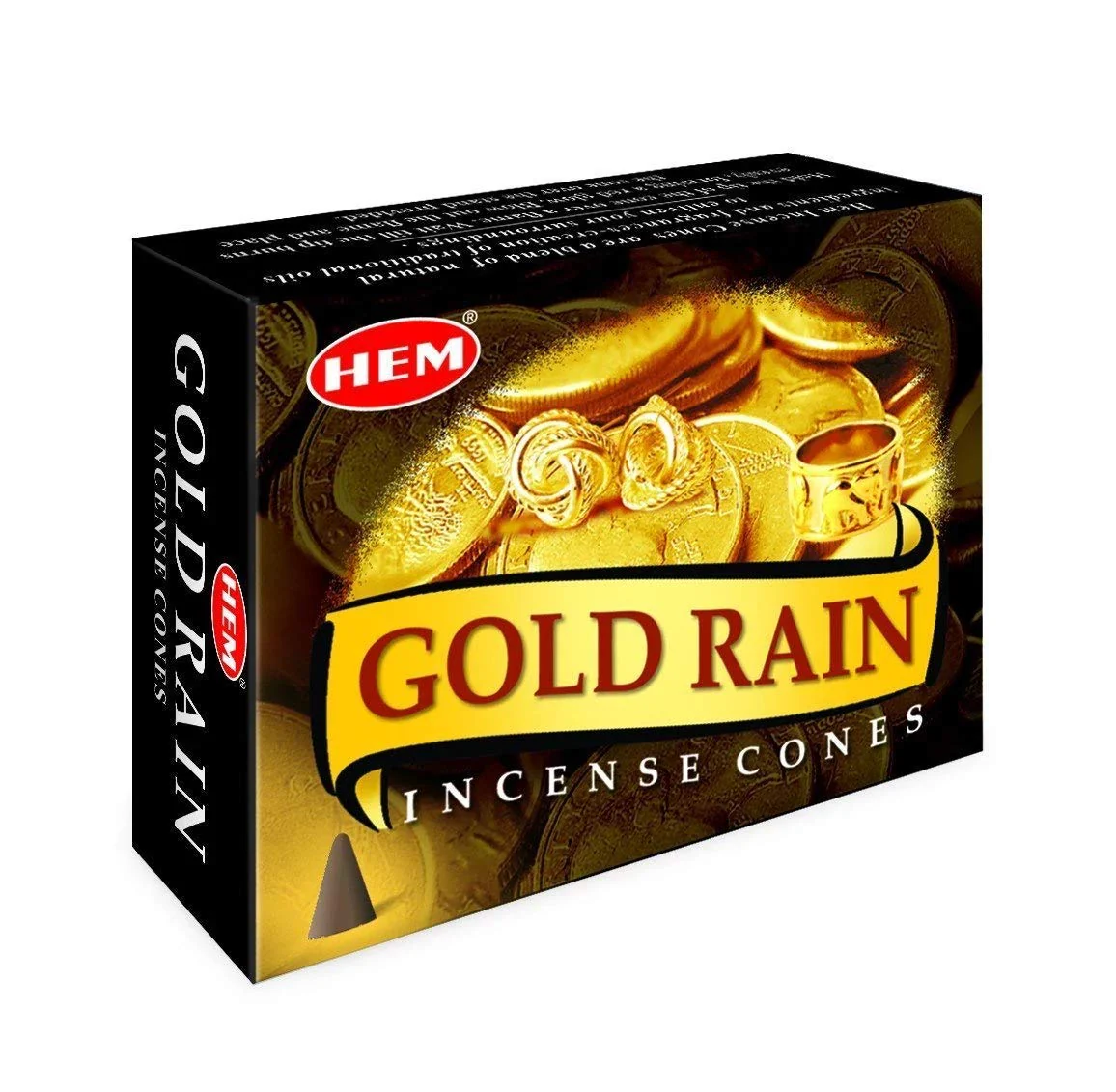 Gold Rain Conos de Incienso HEM 25gr (10 conos)