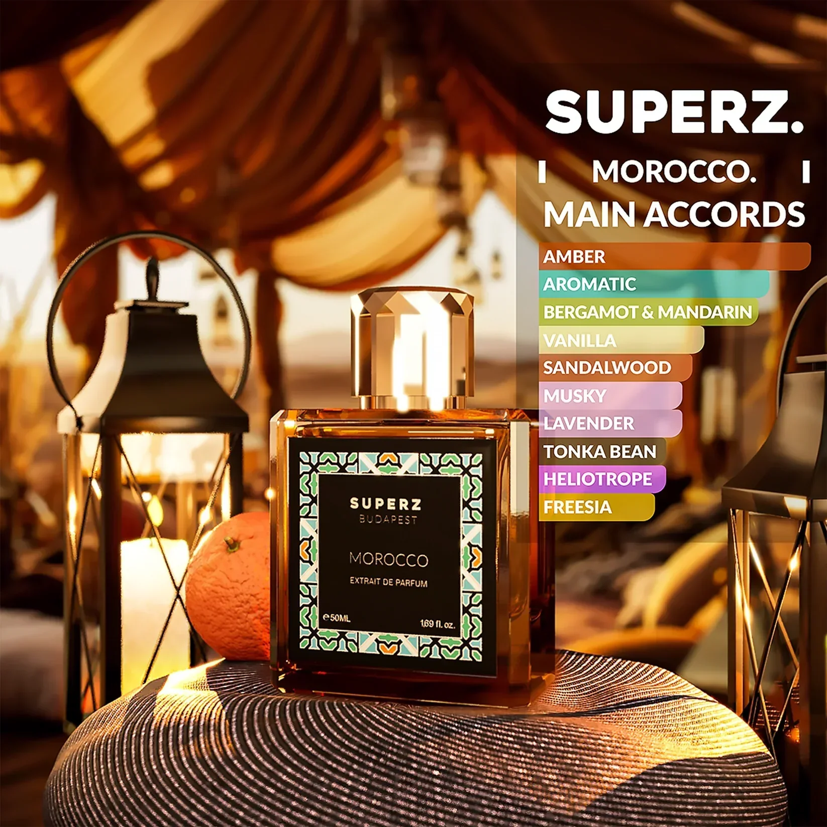 Morocco Extrait de Parfum SUPERZ. BUDAPEST - Muestra 3 ml - Image 2