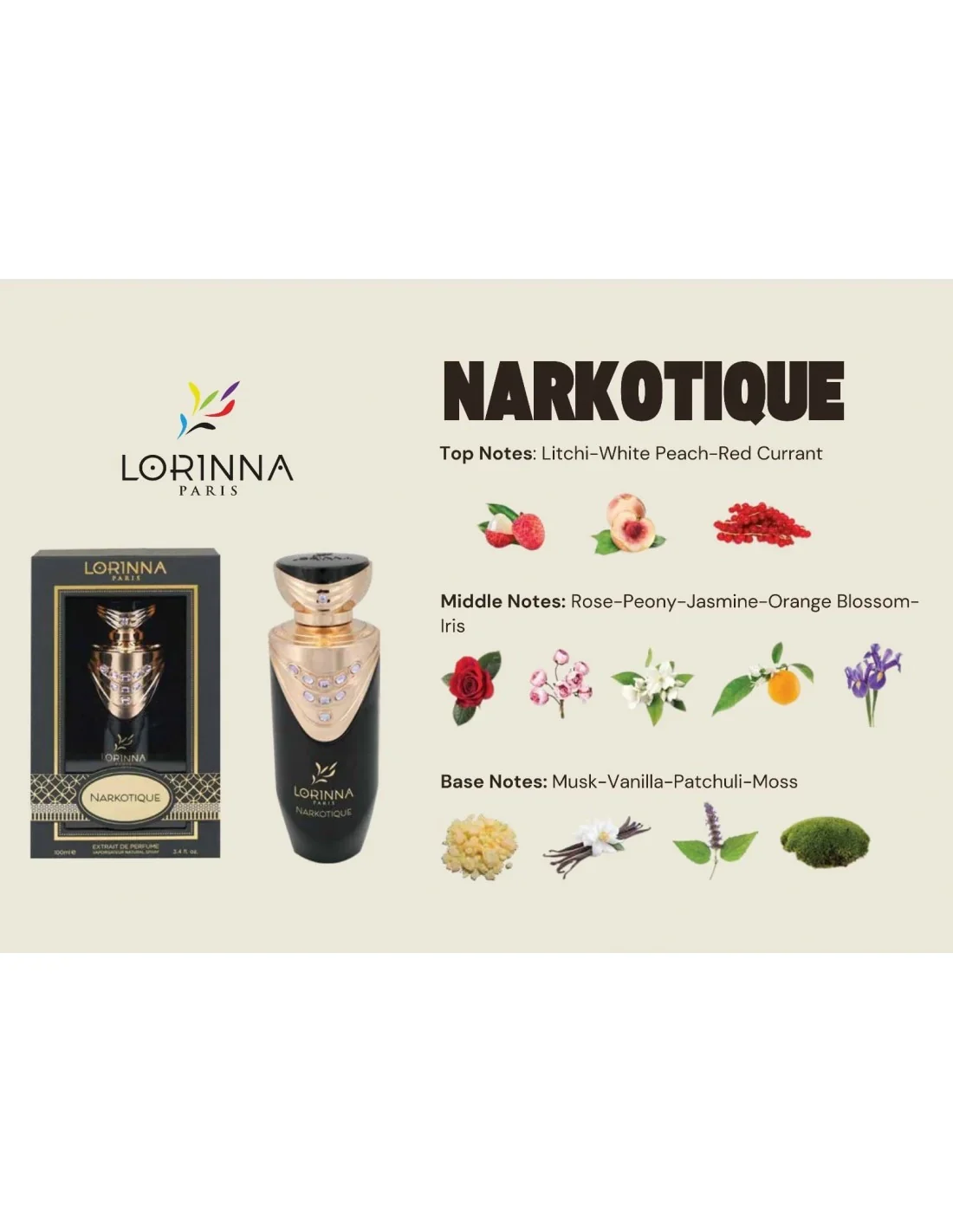 Narkotique Extrait De Perfume Lorinna 100ml - Image 2