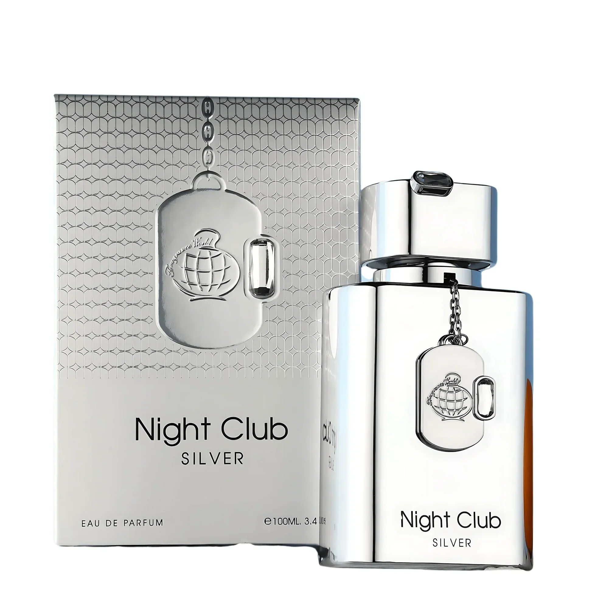 Night Club Silver FRAGRANCE WORLD 100ml - Muestra 10 ml - Image 2