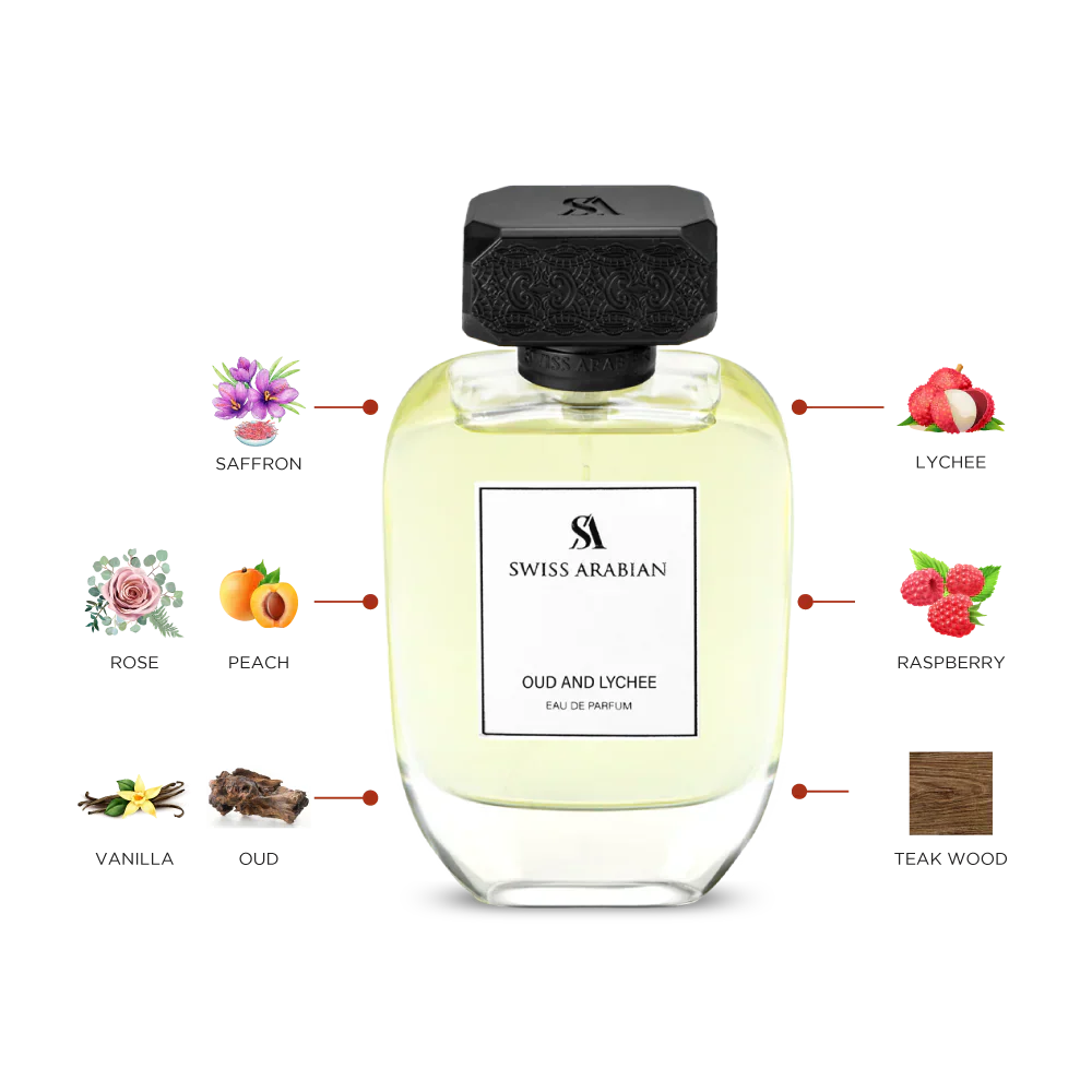Oud And Lychee SWISS ARABIAN 100ml - Muestra 3 ml - Image 2