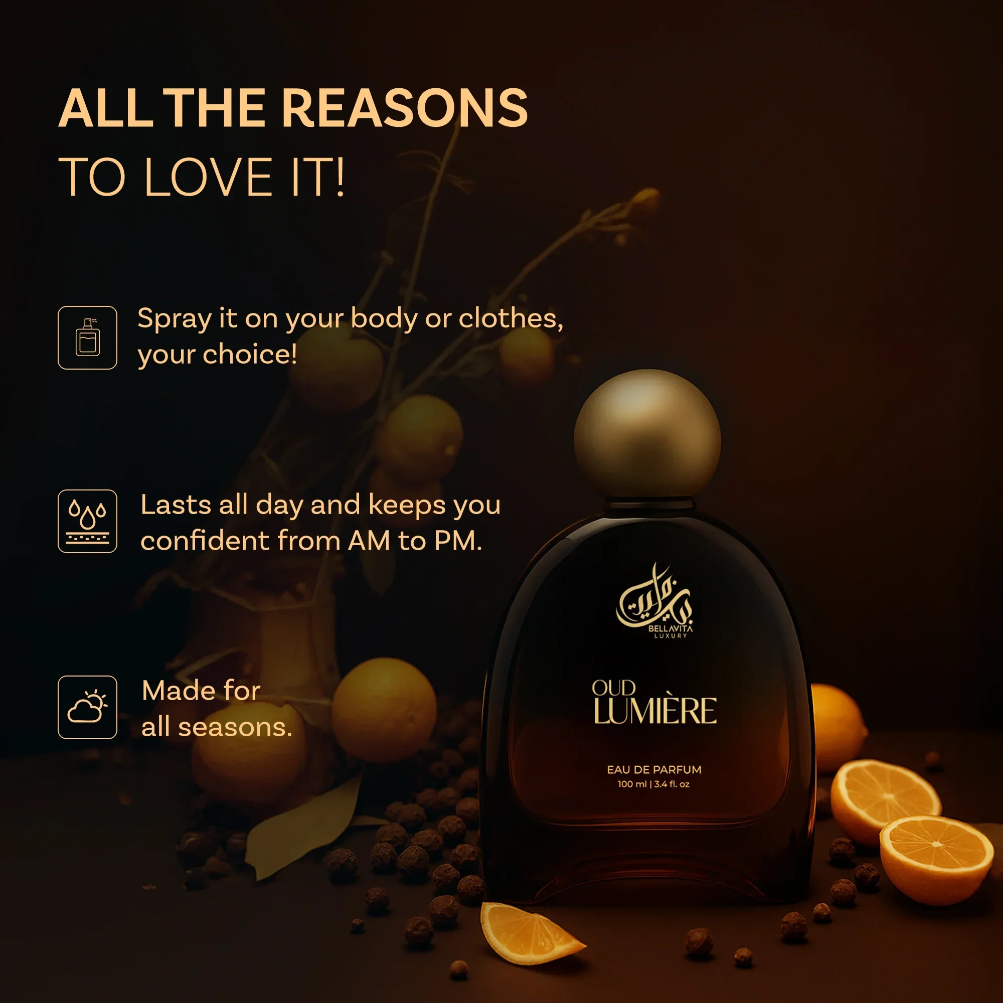 Oud Lumière BELLAVITA - Muestra 10 ml - Image 3