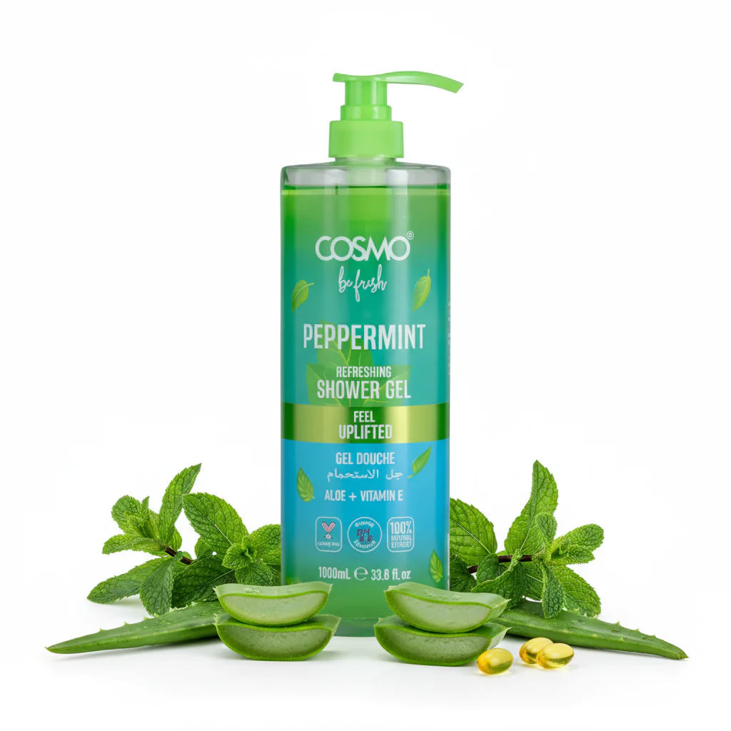 Be Fresh Peppermint Shower Gel COSMO 1000ml - Image 2