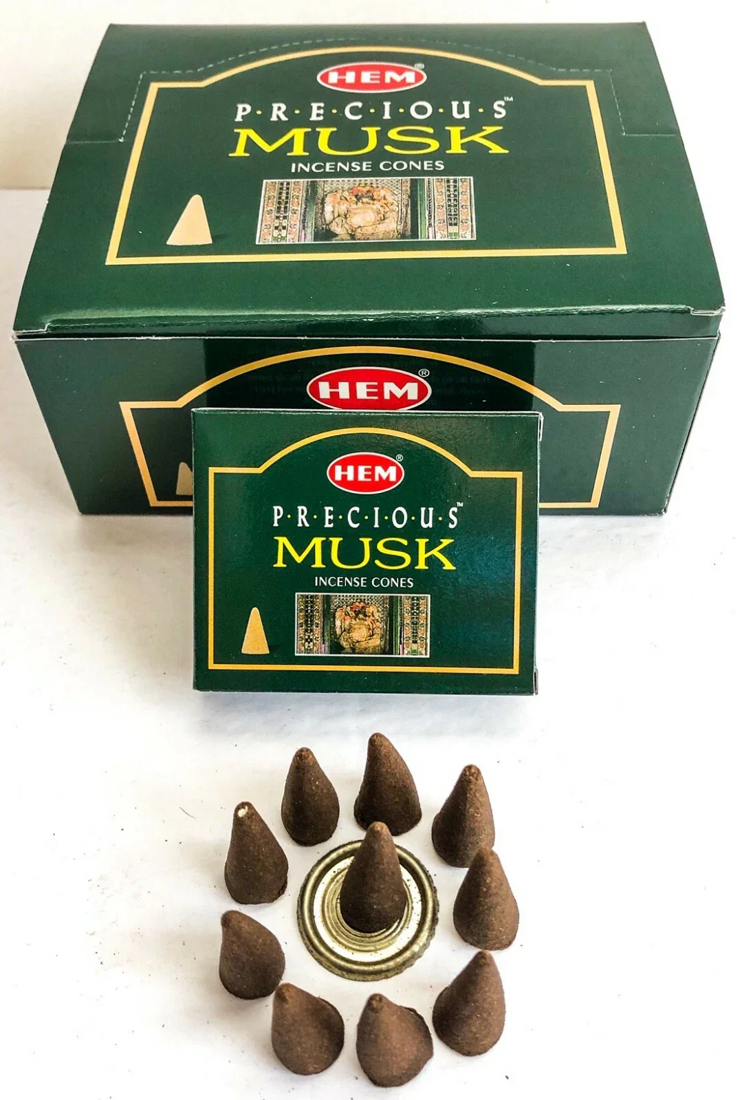 Precious Musk Conos de Incienso HEM 25gr (10 conos) - Image 5