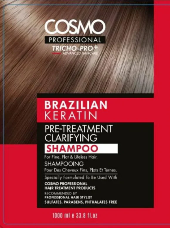 Professional Tricho Pro+ Brazilian Keratin Professional Shampoo COSMO 1000ml - Image 2