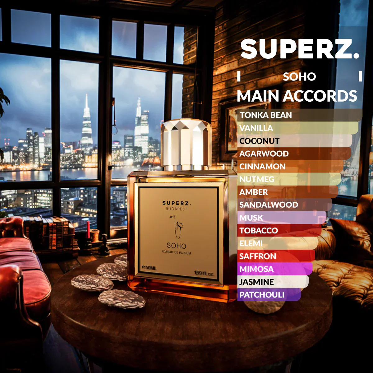 Soho Extrait de Parfum SUPERZ. BUDAPEST - Muestra 3 ml - Image 2
