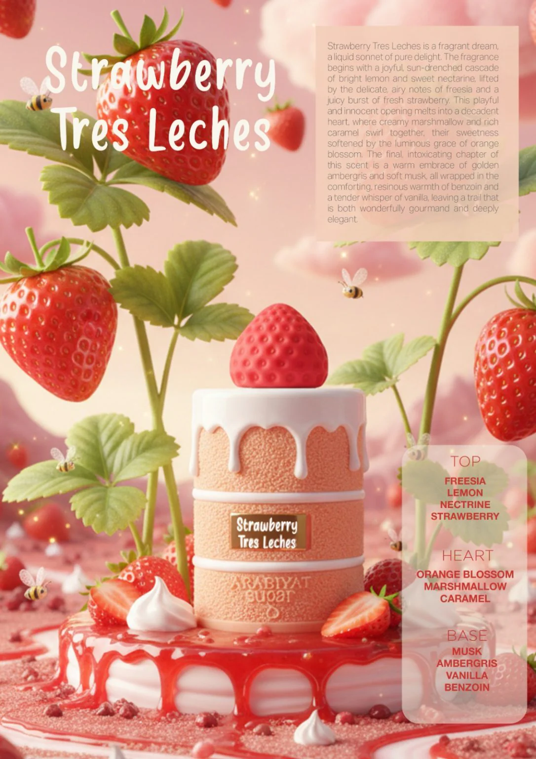 Strawberry Tres Leches ARABIYAT - Muestra 3 ml - Image 2