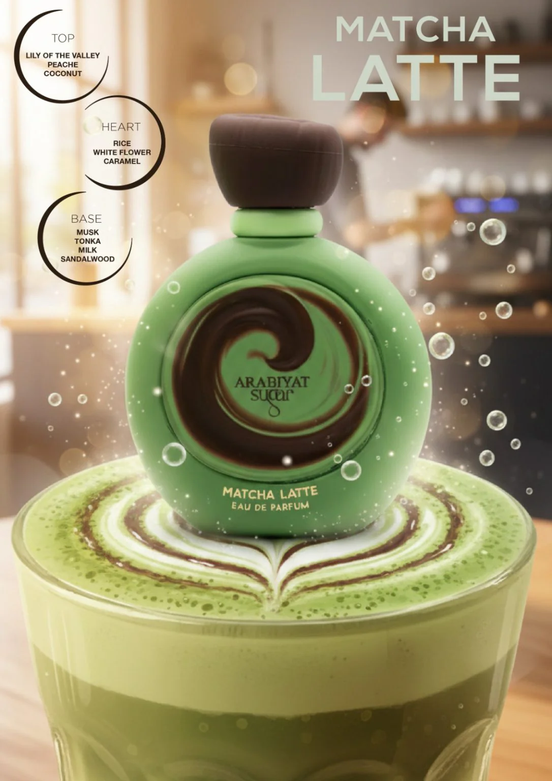 Sugar Matcha Latte ARABIYAT - Muestra 5 ml - Image 2