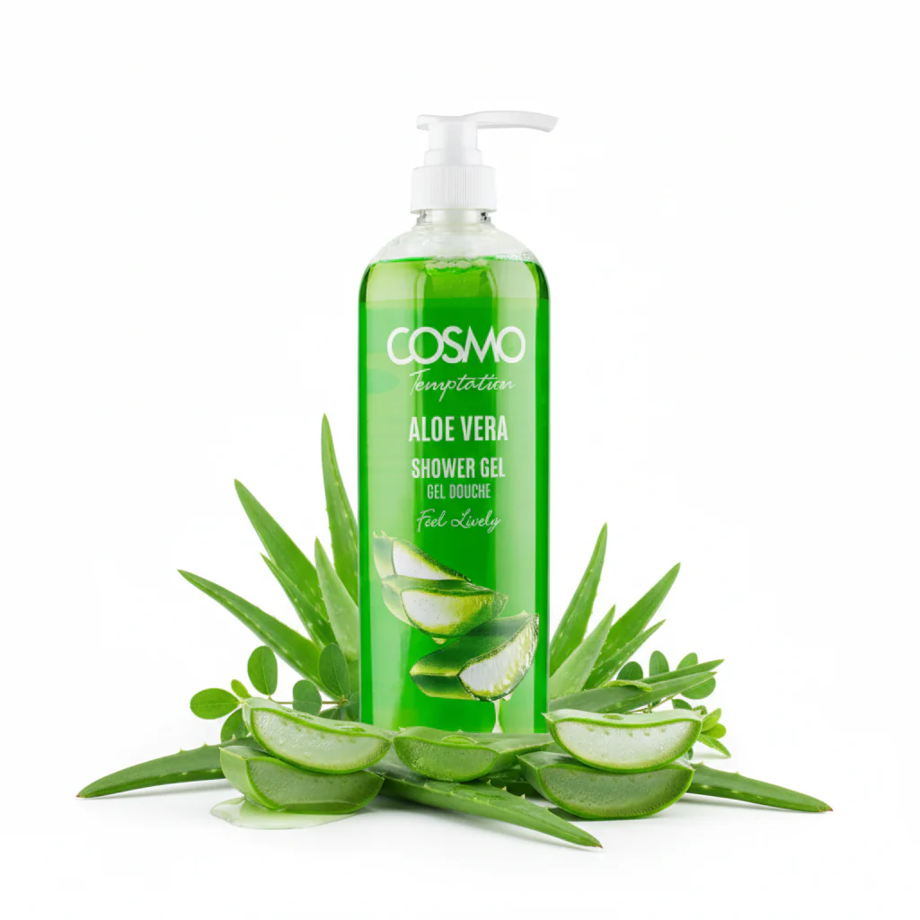 Temptation Aloe Vera Shower Gel COSMO 1000ml - Image 2