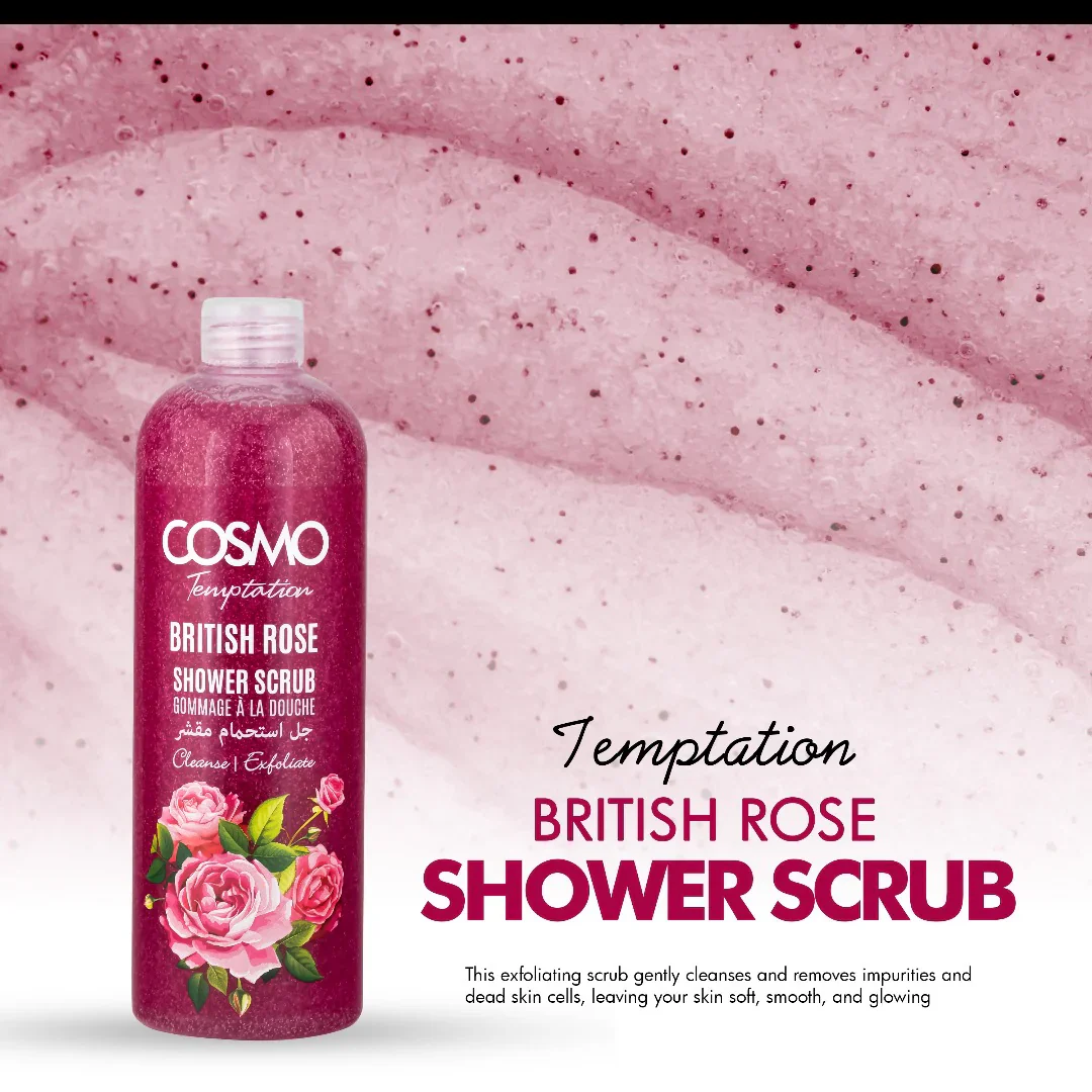 Temptation British Rose Shower Scrub COSMO 1000ml