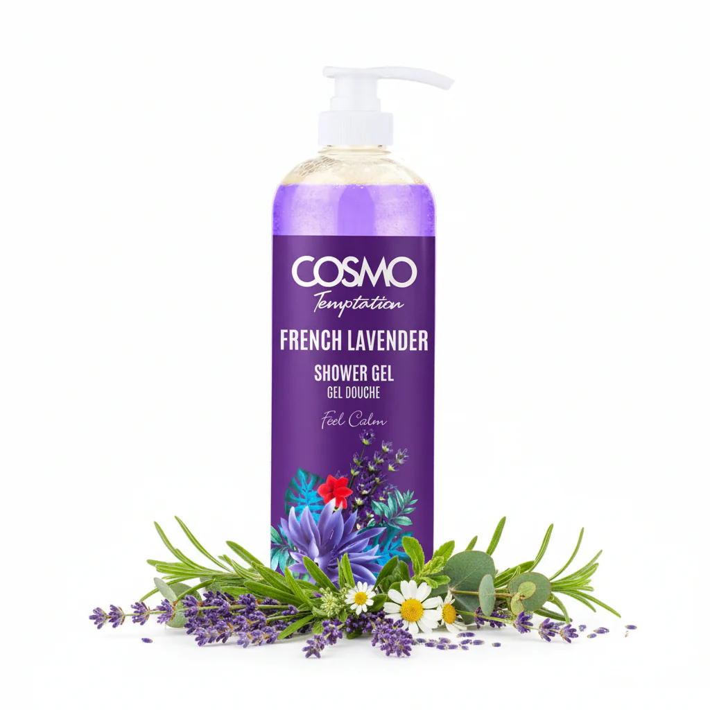 Temptation French Lavender Shower Gel COSMO 1000ml - Image 2
