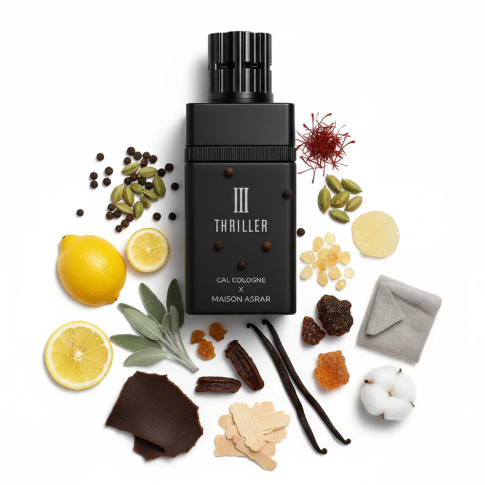 III Thriller CAL COLOGNE x MAISON ASRAR - Muestra 3 ml