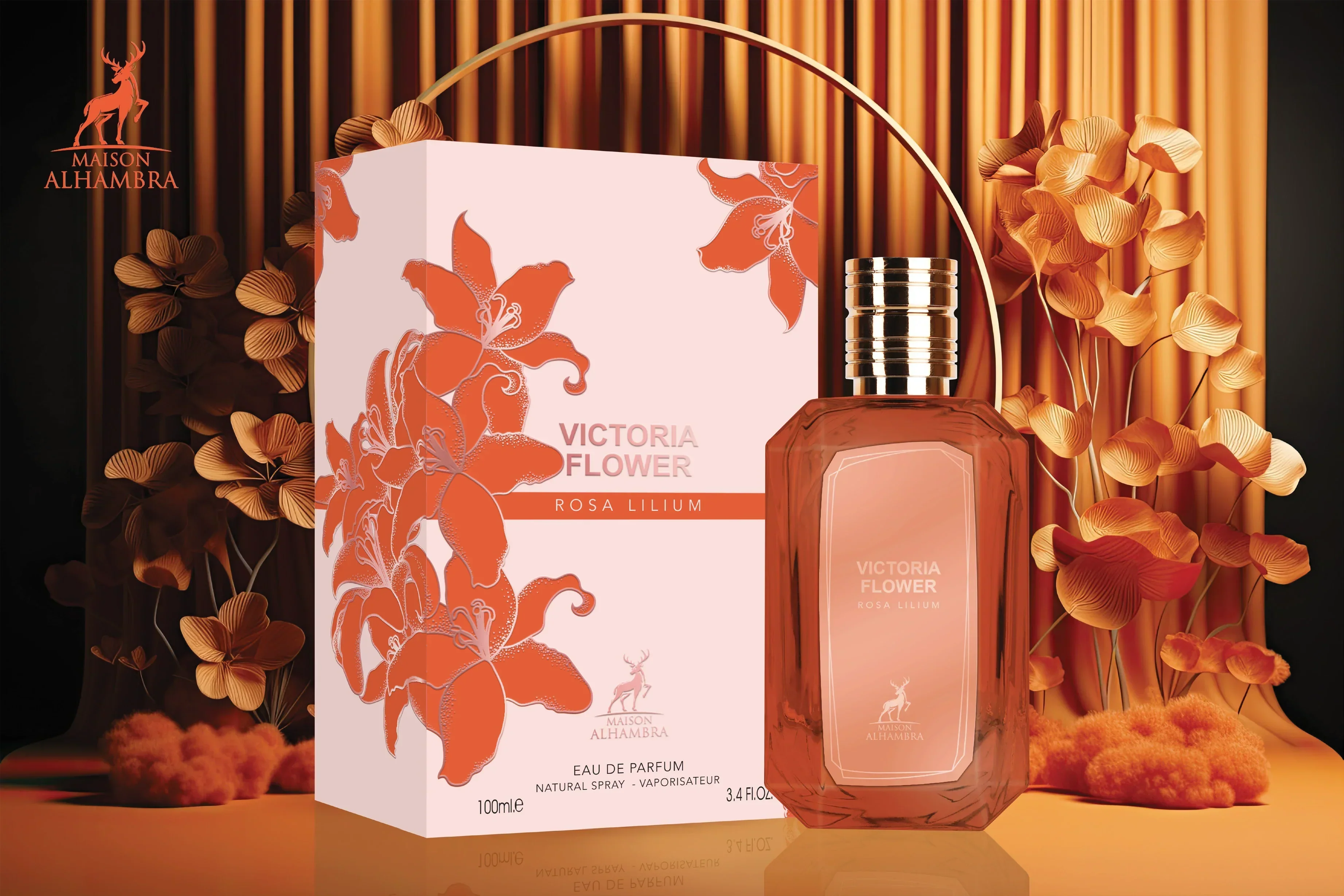 Victoria Flower Rosa Lilium MAISON ALHAMBRA 100ml - Muestra 3 ml